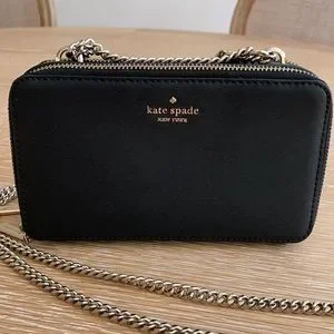 kate spade Bags Kate Spade Connie Double Zip Chain Crossbody Wkru627 Black Poshmark
